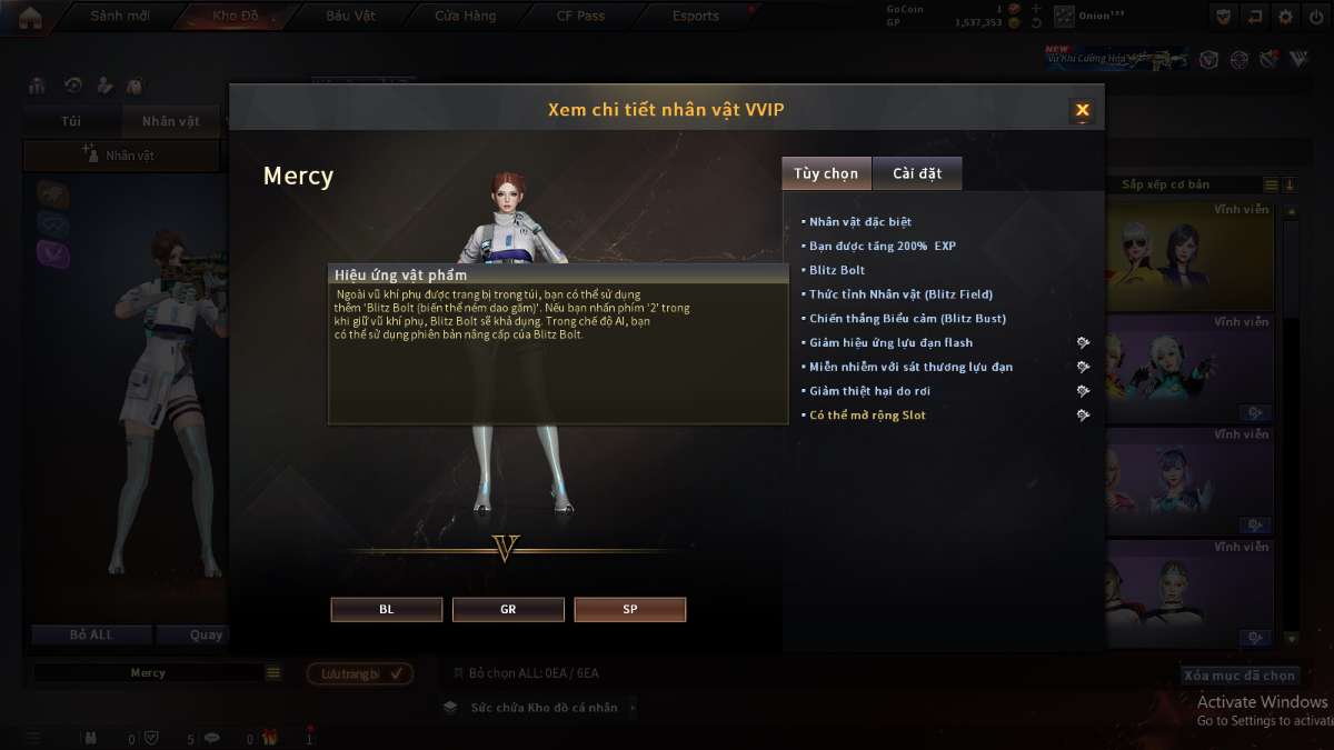 shop acc cf uy tin gia re